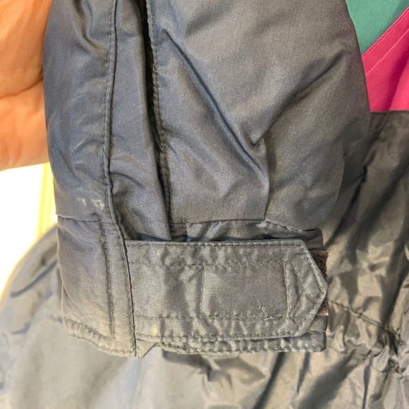 Boréal Vintage 90s Colorblock Winter Coat – Drawstring Waist – Size 12 see desc - Picture 11 of 16